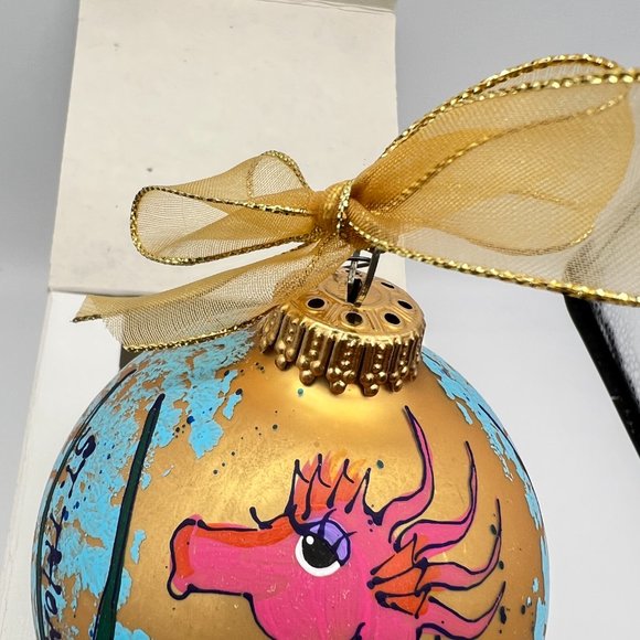 Seahorse Ornament Hand Crafted Signed By Artist Diane Kwiecien St. Thomas - Picture 4 of 12